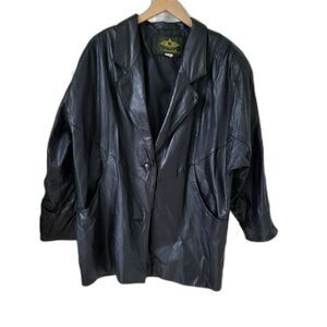 Vintage Avanti Leather Coat - Size Large